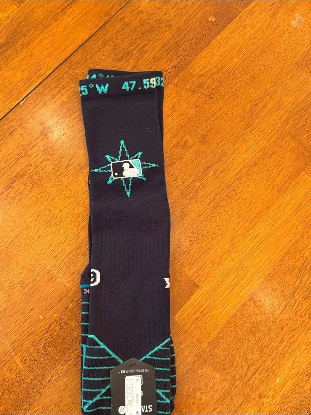 Stance Men's Navy and Teal MLB Crew Socks